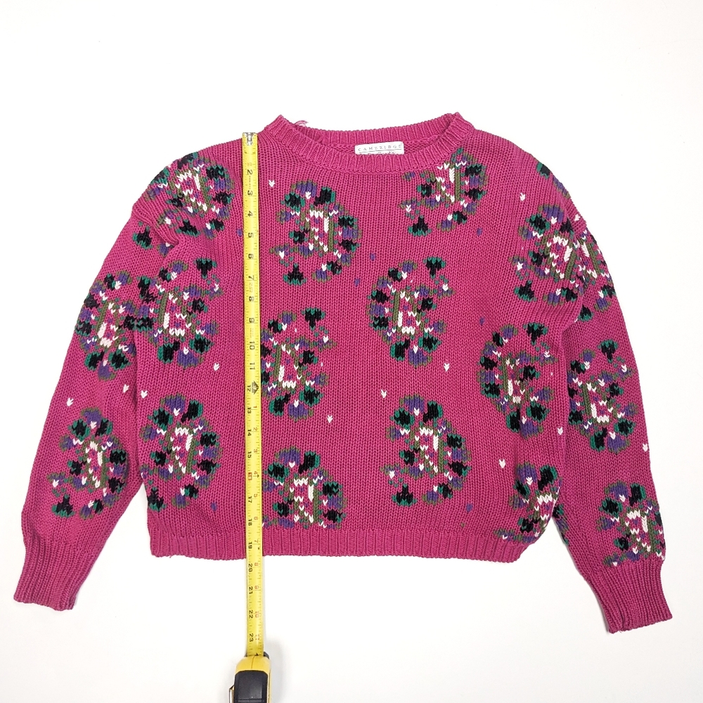 Vintage Pink Floral Sweater - Picture 5 of 5